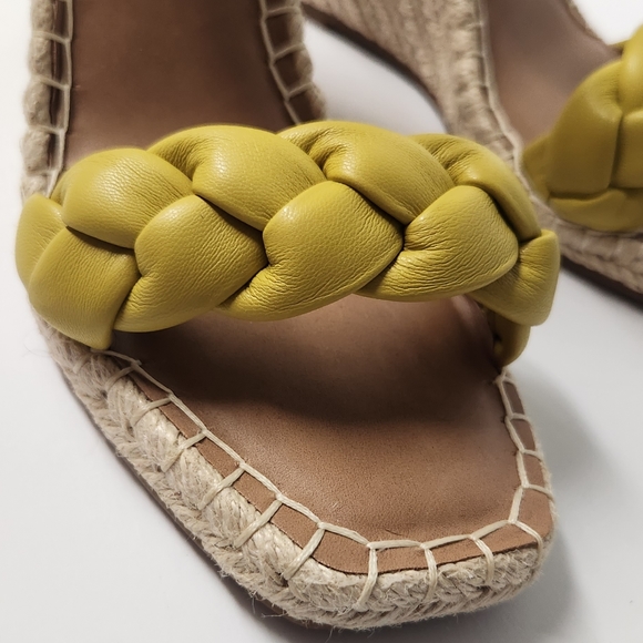 STEVE MADDEN - NOVAH WOMENS FAUX LEATHER SLINGBACK WEDGE SANDALS - Size 7 - Picture 6 of 10